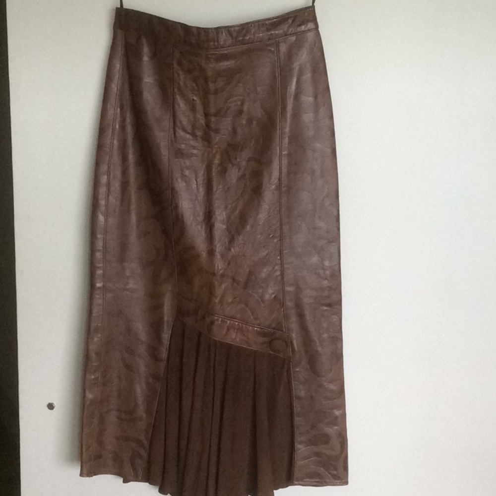Vintage Leather Skirt